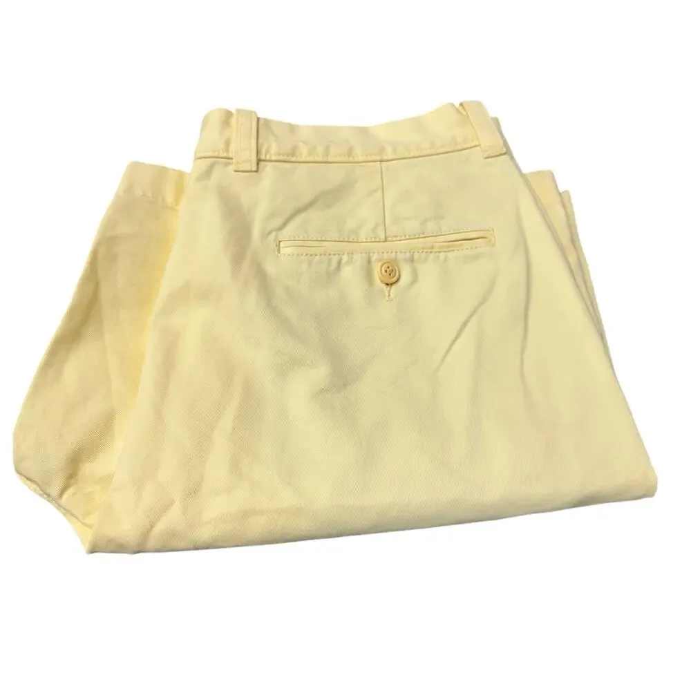 J Crew Shorts Broken In Regular‎ Fit Chino Coastal Yellow Mens 34 (34x9 ACTUAL)